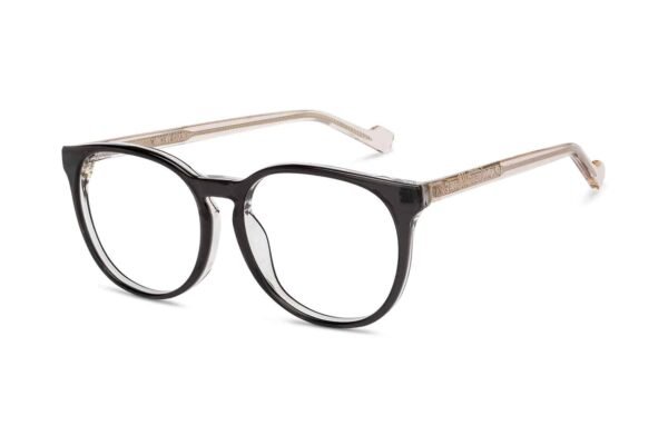 ⁦Black Full Rim Round Eyeglasses P133⁩ - الصورة ⁦2⁩