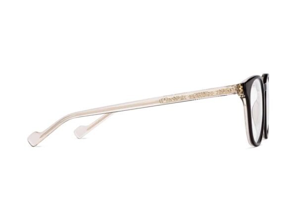 ⁦Black Full Rim Round Eyeglasses P133⁩ - الصورة ⁦3⁩