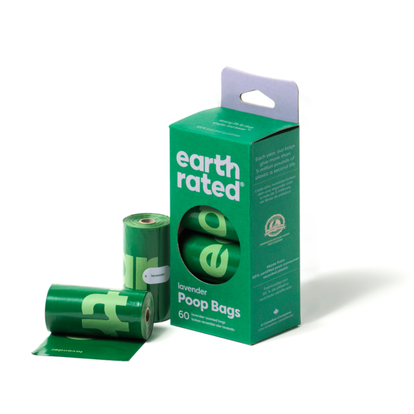 ⁦Earth Rated 60 Bags on 4 Rolls - Lavender⁩ - الصورة ⁦2⁩