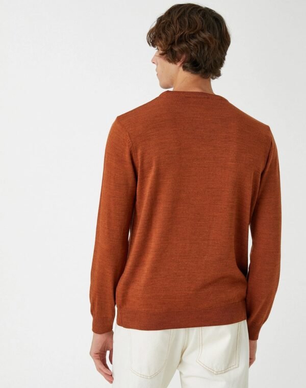 ⁦Gray Knitwear Sweater Crew Neck⁩ - الصورة ⁦4⁩