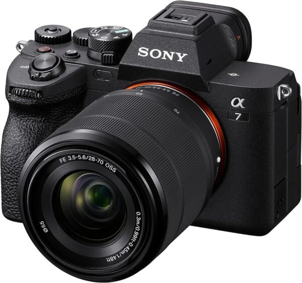 ⁦Sony Alpha 7 IV | Full-Frame Mirrorless Camera with Sony 28-70 mm F3.5-5.6 Kit Lens ( 33MP, Real-time autofocus, 10 fps, 4K60p, Vari-angle touch screen, Large capacity Z battery ), Black⁩ - الصورة ⁦6⁩