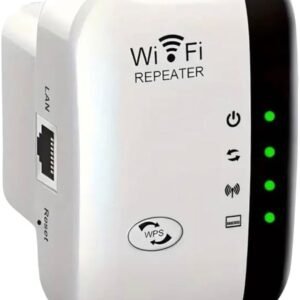 Wi-Fi Range Extender Repeater, 300 Mbps, 2.4 GHz, White | 3-in-1 Mode, WPS Button, Ethernet LAN Port, Long Range Boost, Universal Compatibility Buy Online at Best Price in Egypt .