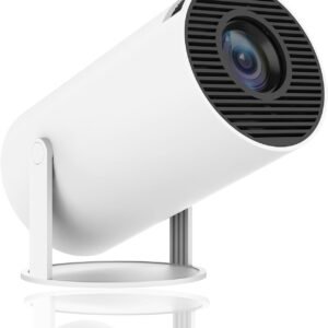 Limimart 40''-130'' Smart Mini Projector 4K 5G WIFI, Big Screen Experience with Premium 360 Sound, 5.0 Bluetooth Movie Projector Compatible With Android/iOS/Windows/TV Stick/HDMI/USB/Audio 3.5 white Buy Online at Best Price in Egypt