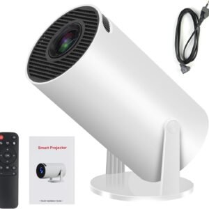 Mini Projector with Android 11, Mini Video Projector HY300 200ANSI 8000 Lumens, 4K WiFi 5G Bluetooth 5.0 Projector, 180° Cinema Projector Can Rotate for TV Stick Buy Online at Best Price in Egypt .