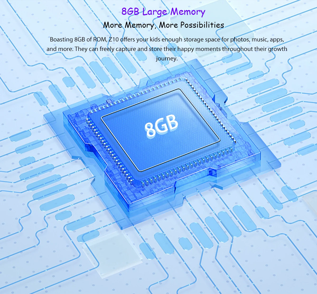ساعة Blackview Z10 للأطفال 1G + 8G شاشة IPS مقاس 1.83 بوصة IP67 مقاومة للماء للتعرف على الوجه 680mAh 4G SIM مكالمة فيديو GPS - الصورة 22