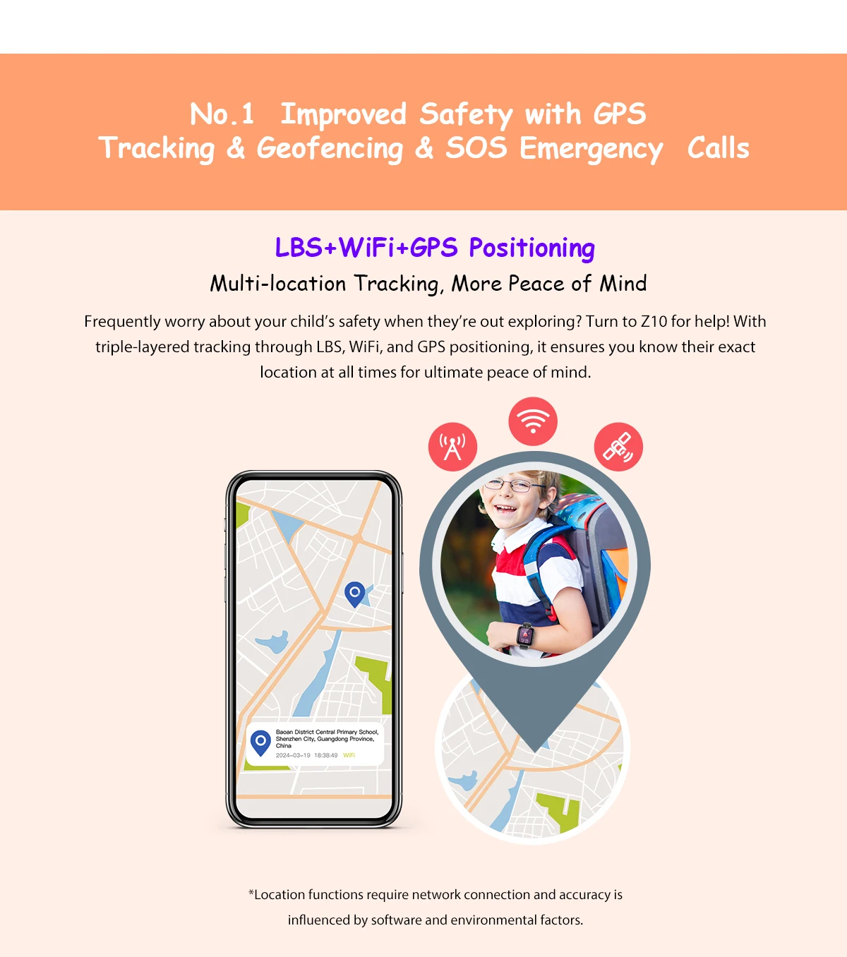 ساعة Blackview Z10 للأطفال 1G + 8G شاشة IPS مقاس 1.83 بوصة IP67 مقاومة للماء للتعرف على الوجه 680mAh 4G SIM مكالمة فيديو GPS - الصورة 5