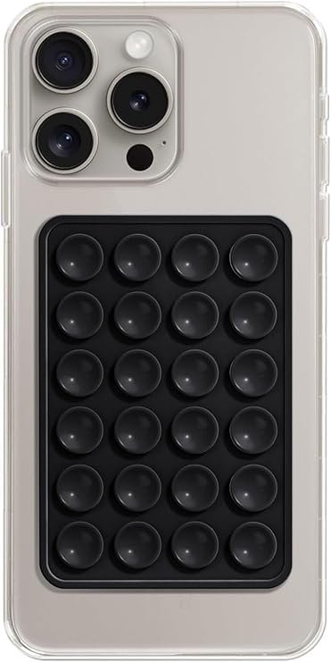 Silicone Sticky Grip, Suction Cup Phone Holder for iPhone and Android, Hands Free Adhesive Phone Grip, Phone Mirror Holder for Selfie and Videos (Black) Buy Online at Best Price in Egypt .