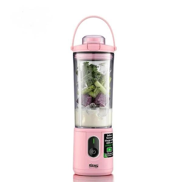 DSP USB Portable Blender KJ2206, 400ml, 110W | 17000 RPM Motor, USB Rechargeable, Food-Grade Material, 6-Leaf SS Blade, Home & Travel Use Buy Online at Best Price in Egypt .
