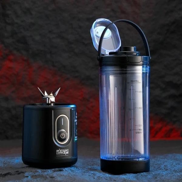 DSP USB Portable Blender KJ2206, 400ml, 110W | 17000 RPM Motor, USB Rechargeable, Food-Grade Material, 6-Leaf SS Blade, Home & Travel Use Buy Online at Best Price in Egypt . - الصورة 2