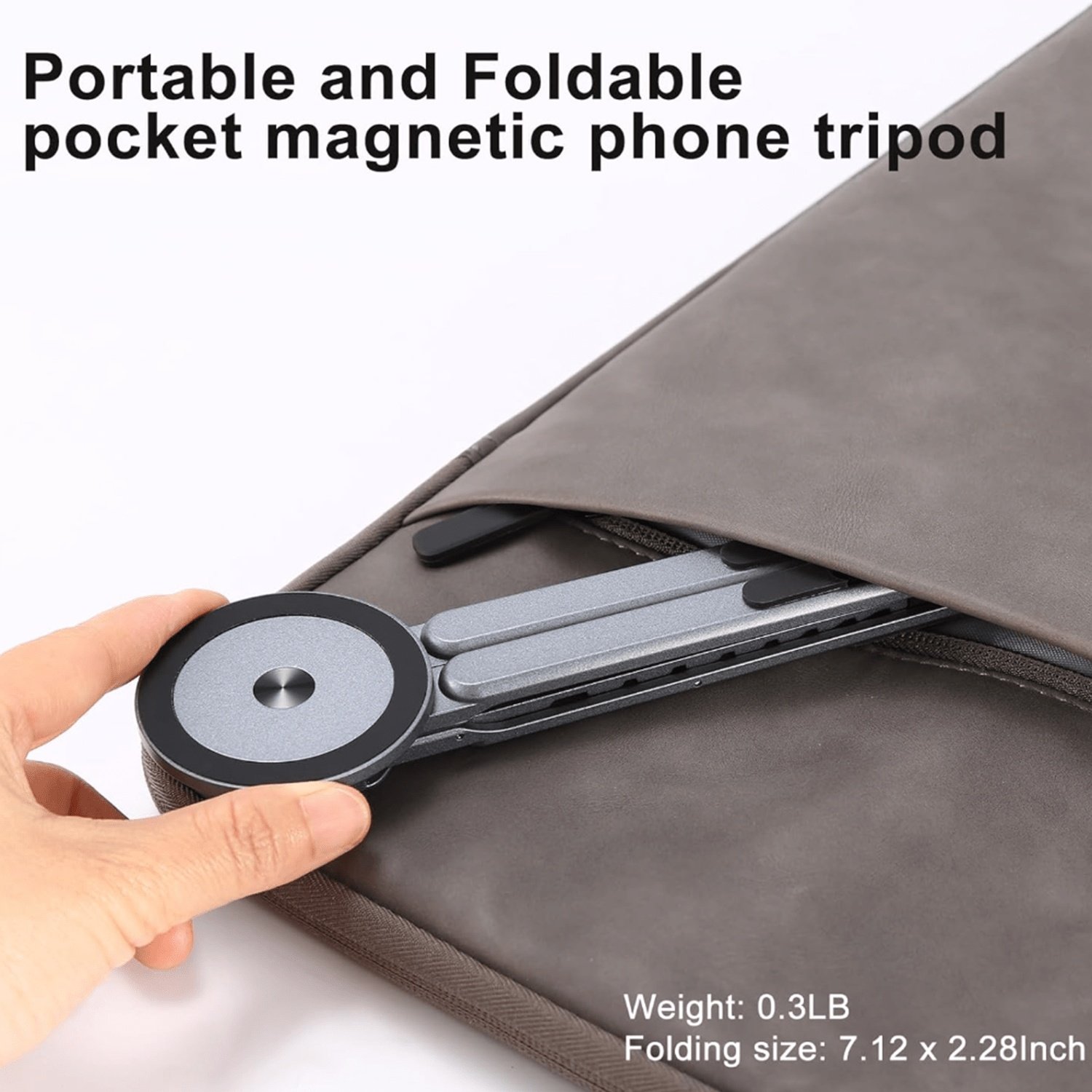360° Rotatable Foldable Tablet Stand with Multi-Angle Adjustment &Portable Desktop Holder - Adjustable Arms Suitable for Smartphones, Tablets, Laptops, Compatible for,, -Readers, for Office Travel Use - الصورة 2